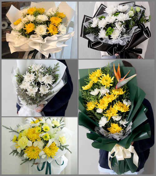 江苏常州武进区奔牛镇白事花束代送